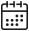 Descriptive icon of a calendar